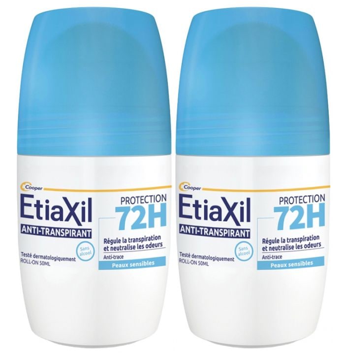 Etiaxil 72H Anti-Perspirant Deodorant Roll-On Sensitive Skin 50 mL <1.7 fl oz> 2pc Set