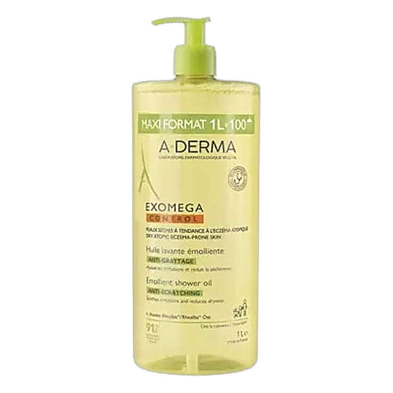 A-DERMA Exomega Control Emollient Cleansing Oil 1000 mL