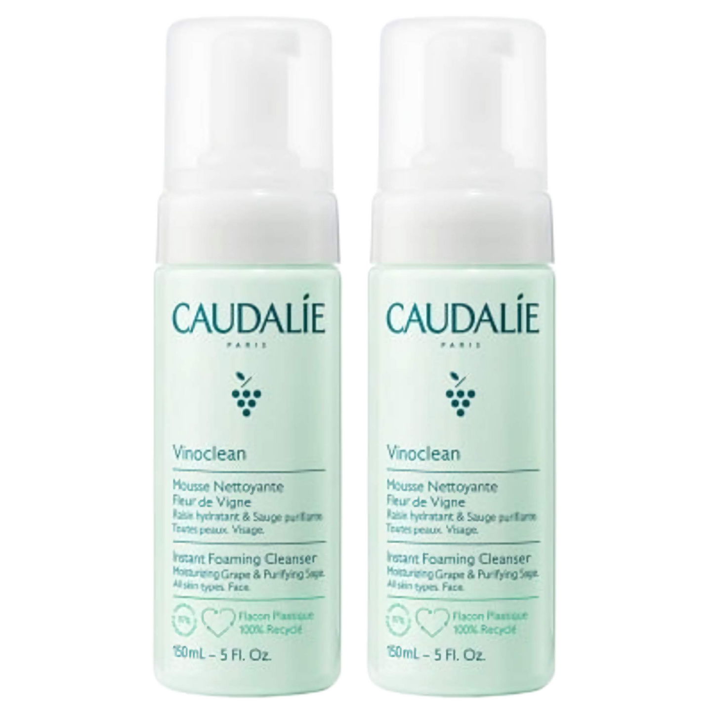 【CAUDALIE】VIONCLEAN MOUSSE NETTOYANT 150ml <5 fl oz> 2pc