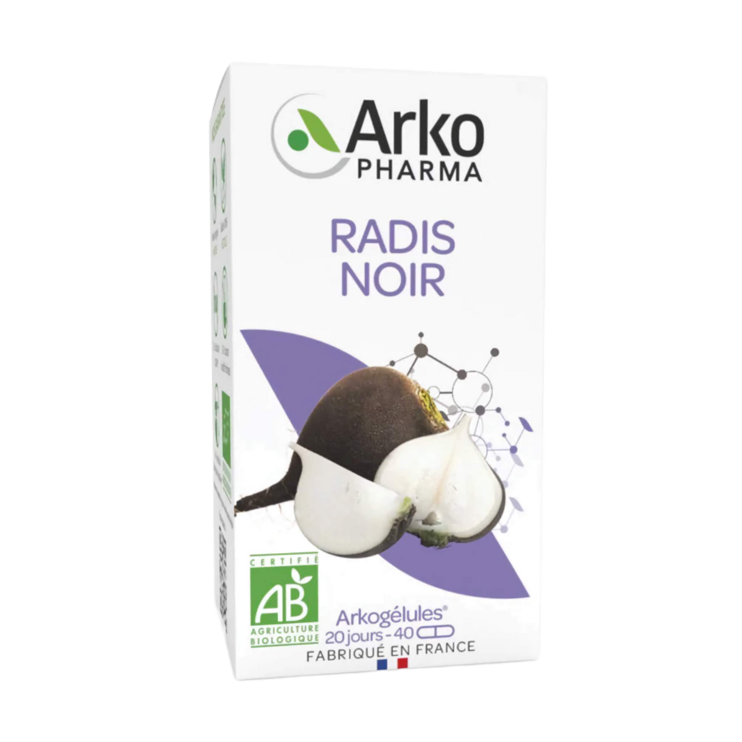【Arkopharma】Arkogelules Organic Black Radish (Radis Noir) 45 Capsules