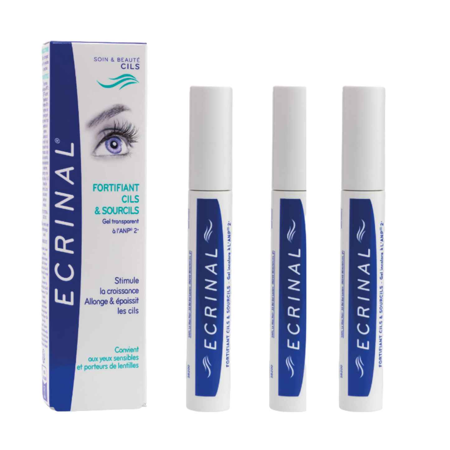 【ECRINAL】強效睫毛與眉毛增長液 9mL <0.30 fl oz> 3件組