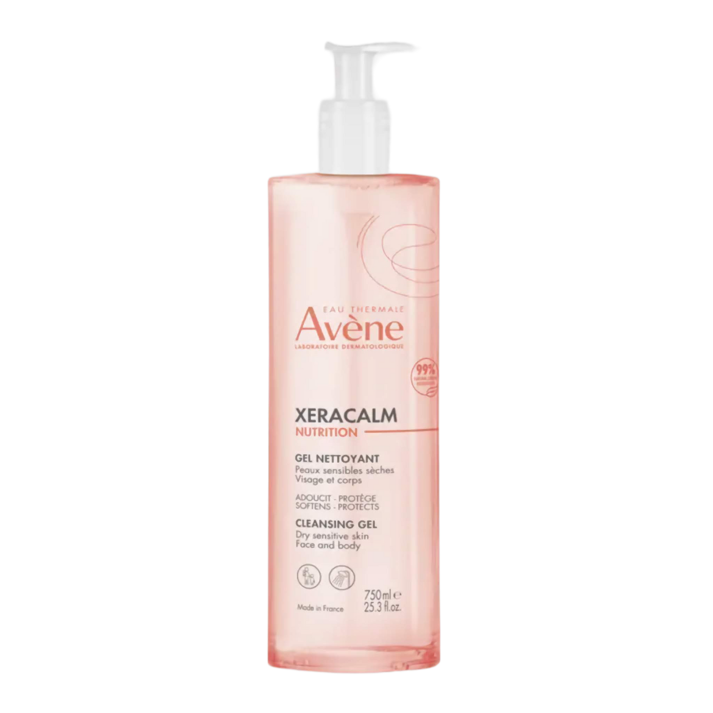 【Avène】雅漾舒缓营养洁肤凝胶 750 mL <25.4 fl oz>
