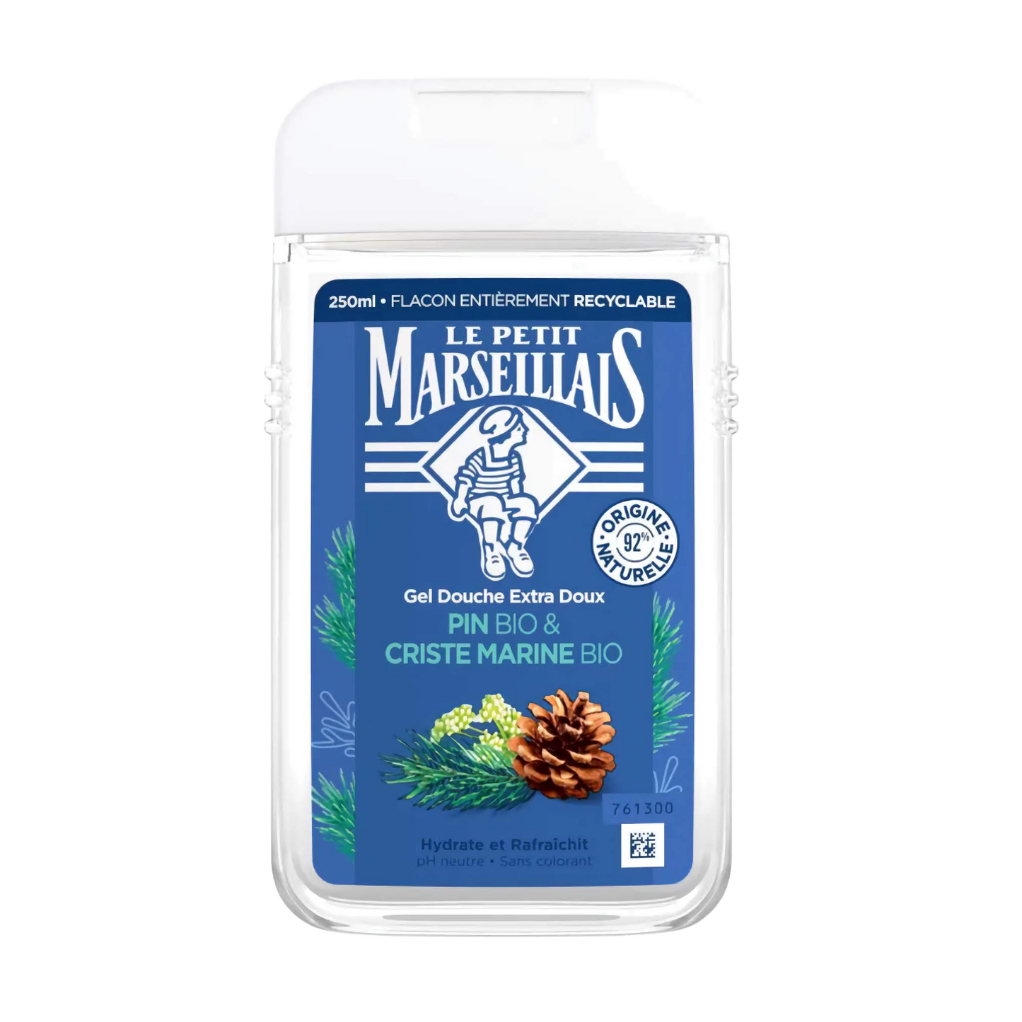 【Le Petit Marseillais】Extra Gentle Shower Gel Pine & Sea Fennel Organic 250 mL <8.5 fl oz>