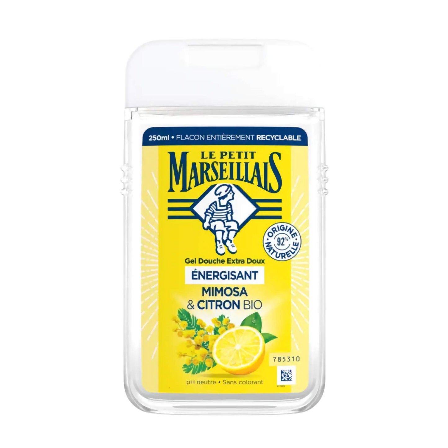 【Le Petit Marseillais】Extra Gentle Shower Gel Mimosa & Lemon Organic 250 mL <8.5 fl oz>