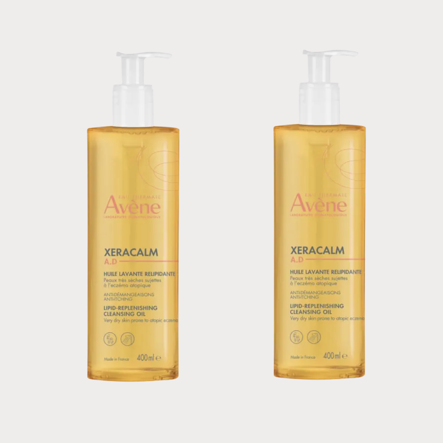 【Avène】XeraCalm A.D Lipid-Replenishing Cleansing Oil 400mL <13.5 fl oz> 2pc set