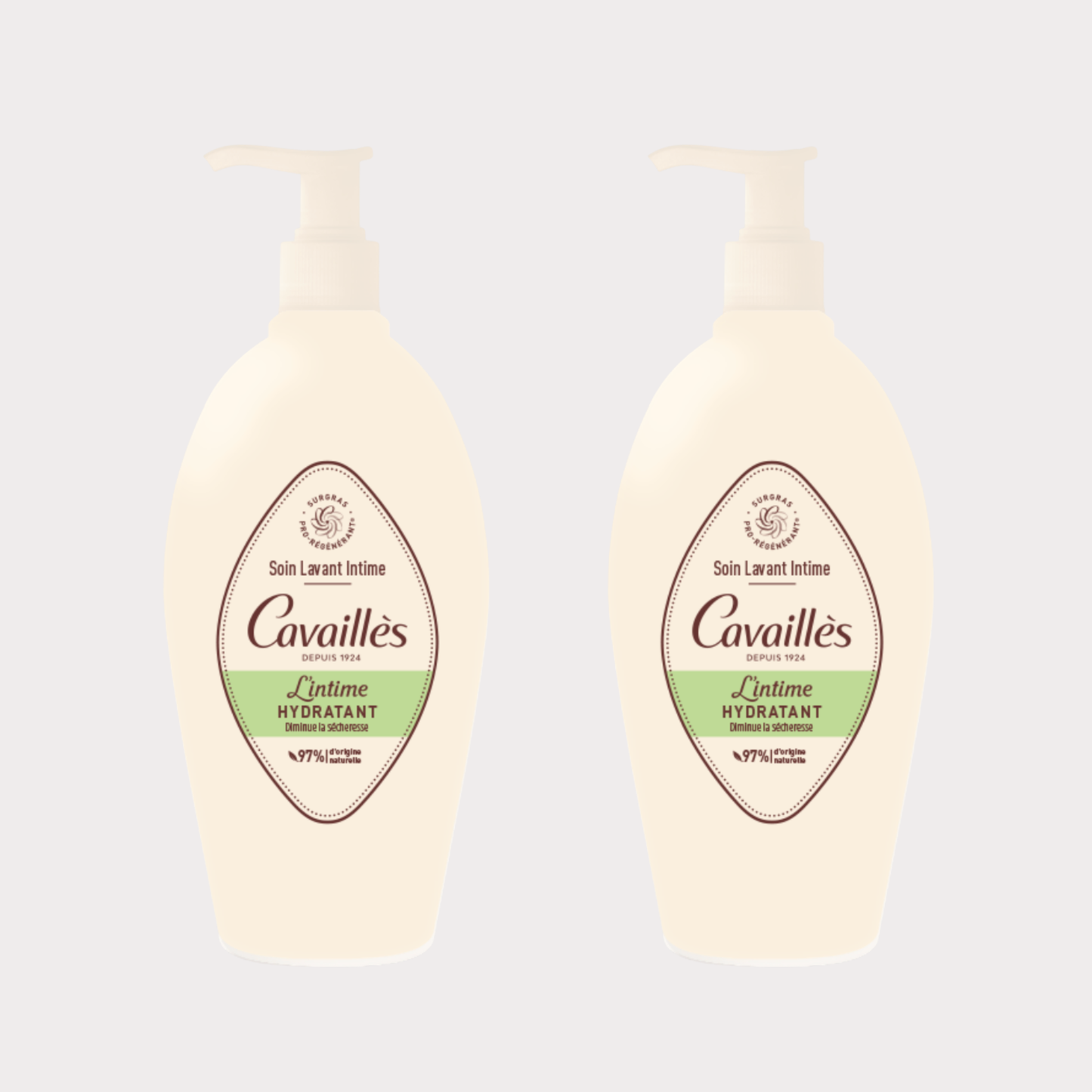 【Rogé Cavaillès】건조함을 위한 보습 인티밋 워시 500 mL <16.9 fl oz> 2개 세트