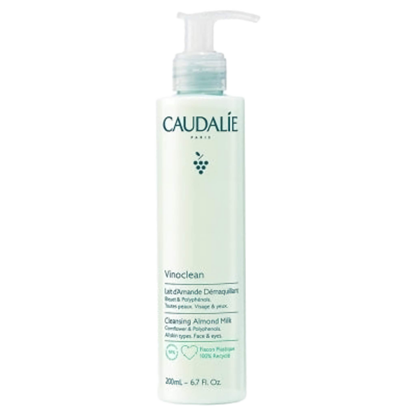 【CAUDALIE】VINOCLEAN LAIT D'AMANDE DÉMAQUILLANT - 200ml <6.76 fl oz>