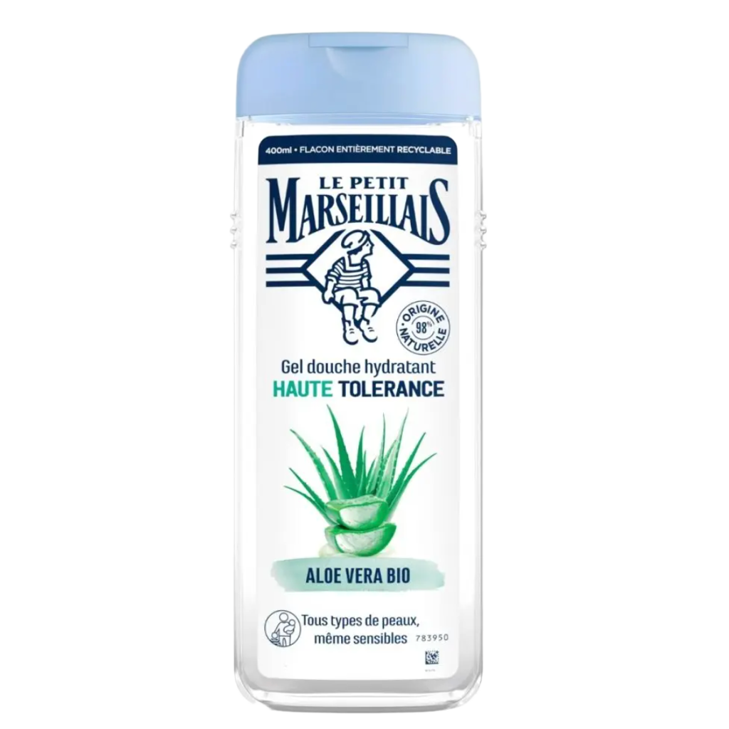 【Le Petit Marseillais】High Tolerance Hydrating Shower Gel Aloe Vera Organic 400 mL <13.5 fl oz>