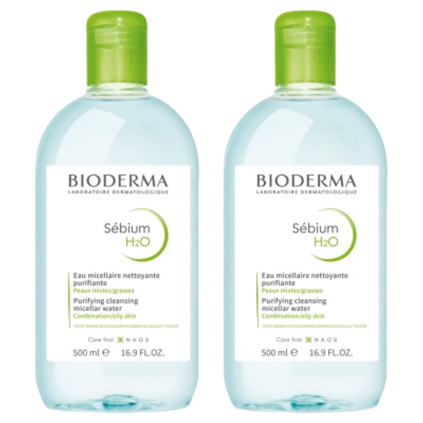 【BIODERMA】SEBIUM H2O 500m <16.9 fl oz> 2pc set