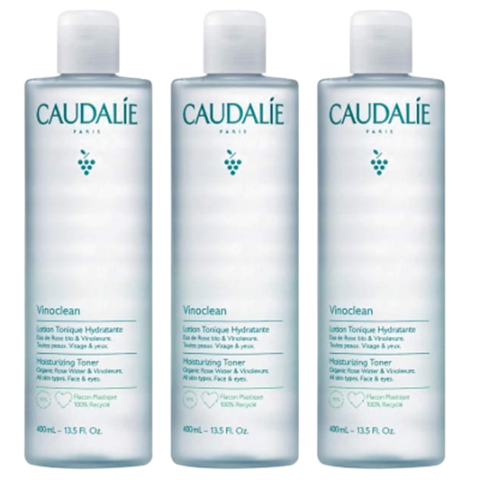 【CAUDALIE】VINOCLEAN 保湿爽肤水 - 400ml <13.53 fl oz> 3件装