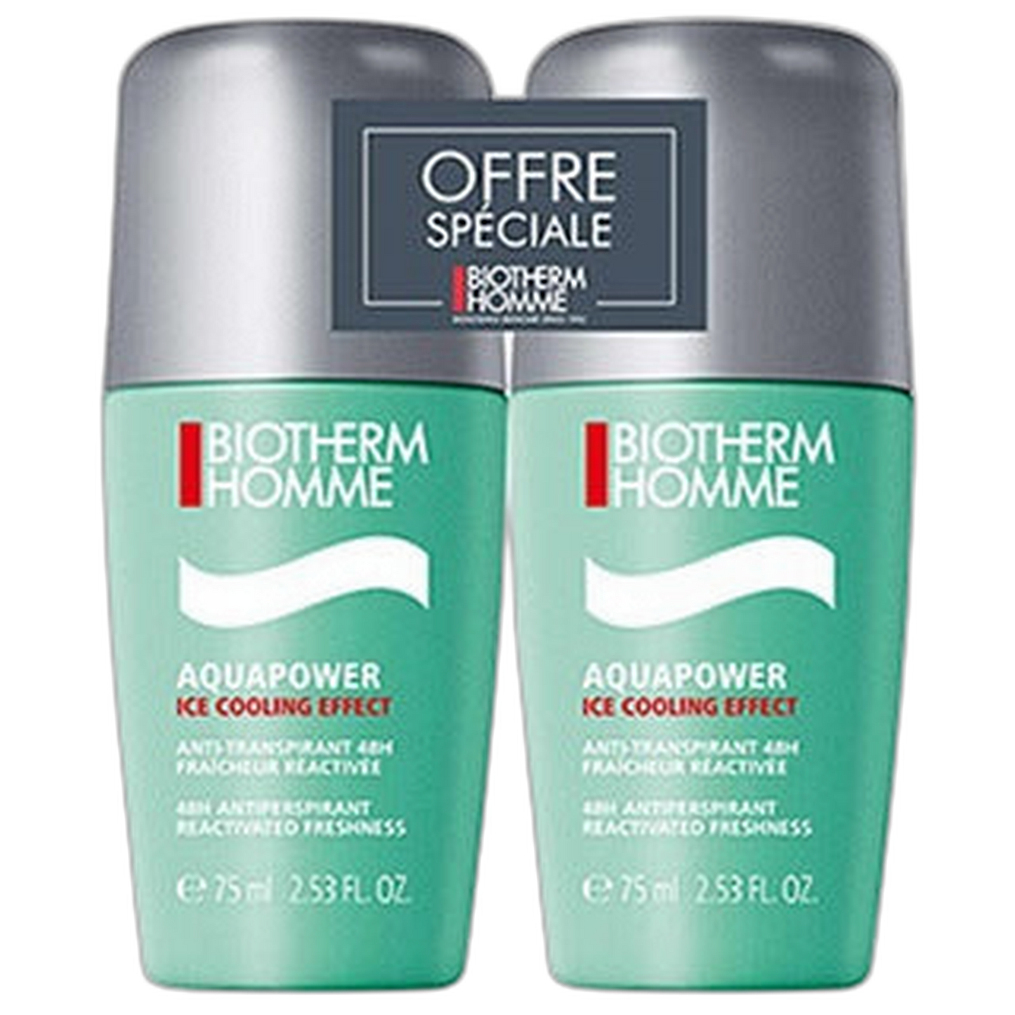 【Biotherm】男士防臭劑水能冰涼效果 75 mL <2.5 fl oz> 2件組