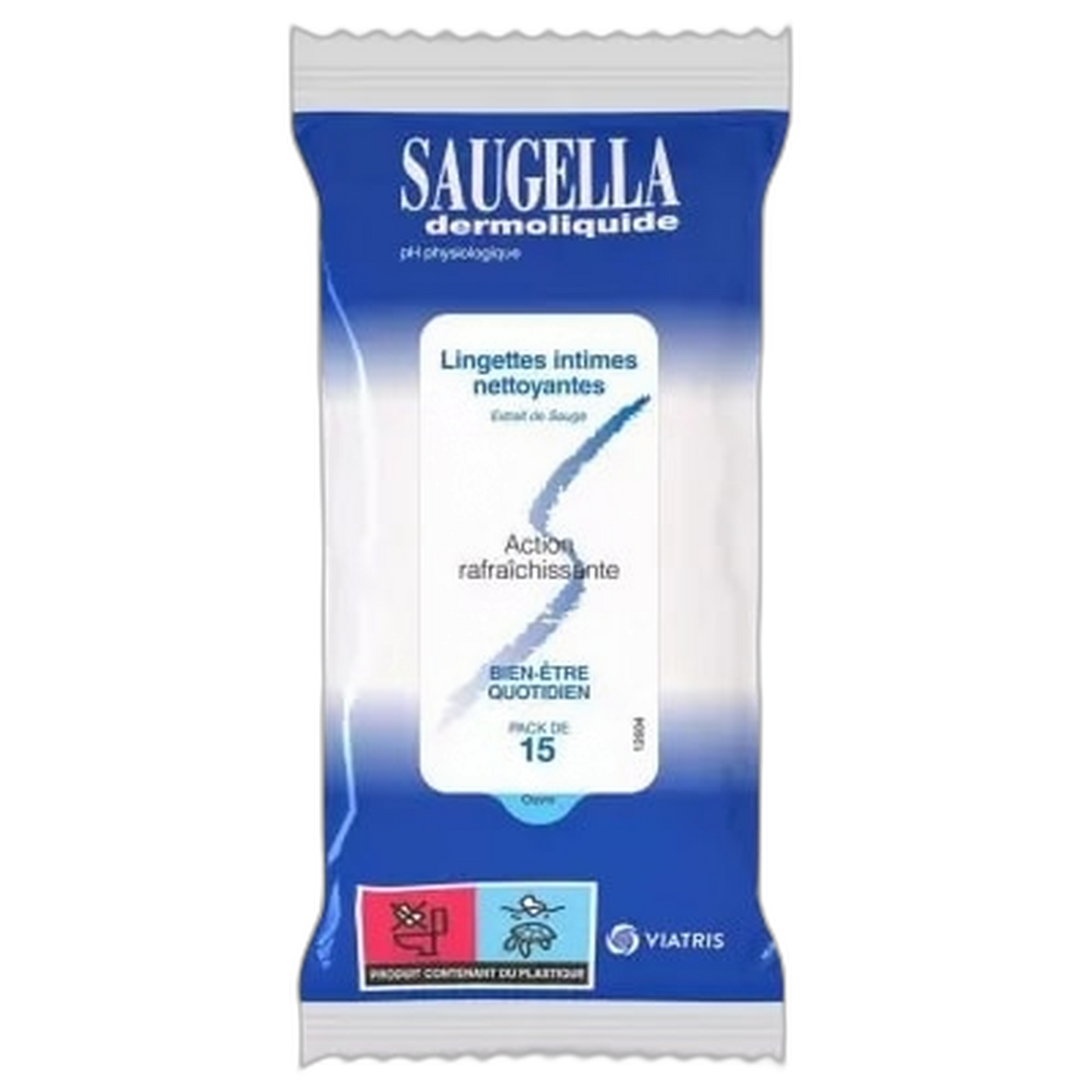 【Saugella】Dermoliquide 清洁湿巾 15片