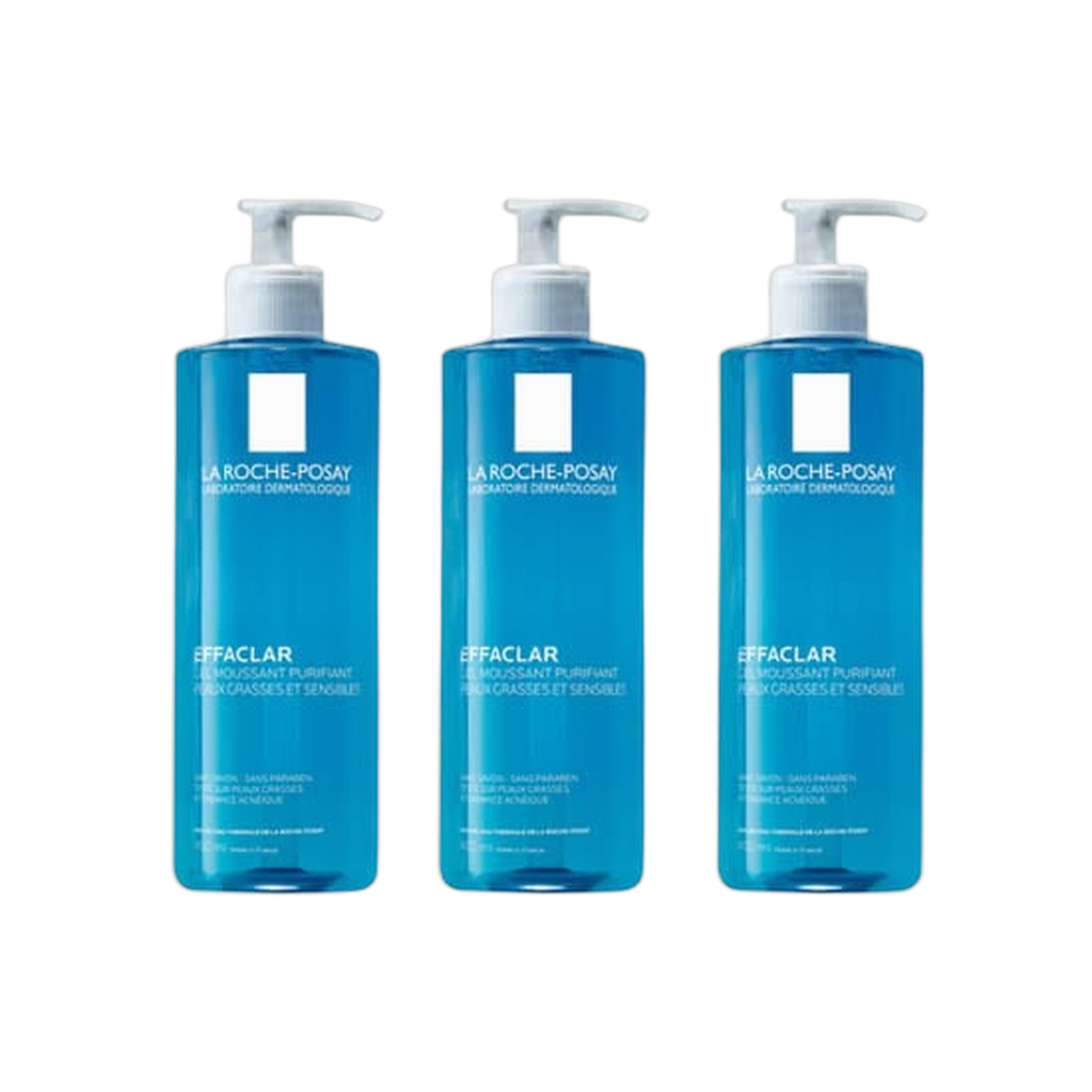 【LA ROCHE POSAY】EFFACLAR GEL MOUSSANT PURIFIANT SANS SAVON 400ml <13.53 fl oz> 3pc