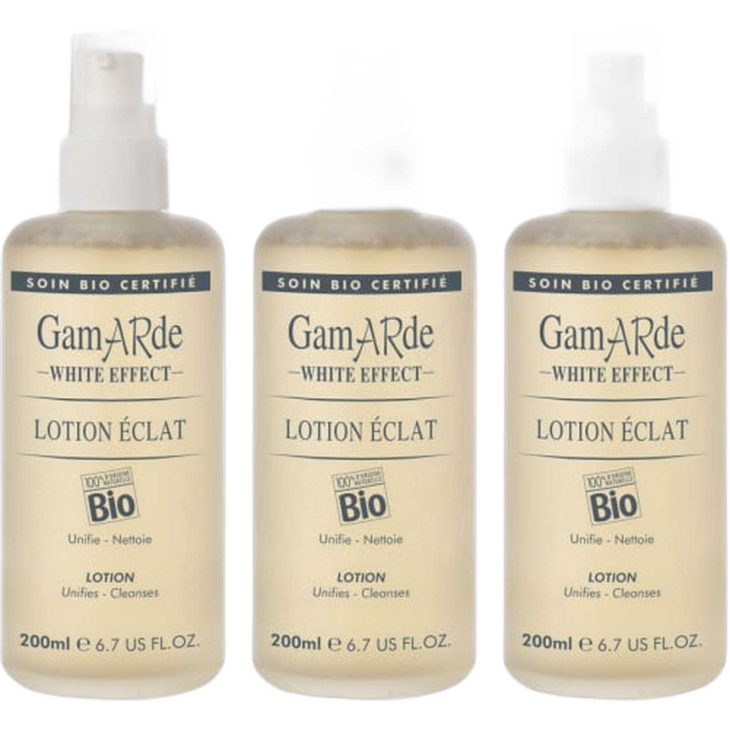 【GAMARDE】WHITE EFFECT LOTION ECLAT 200ml <6.8 fl oz> 3pc