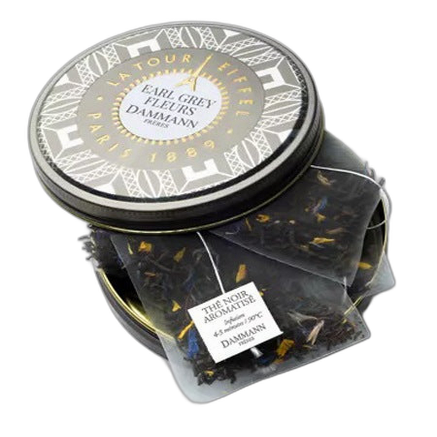 【Dammann Frères】“Earl Grey Fleurs” -Candy Box- 6 Sachets of Flavored Infusions (Limited Edition)