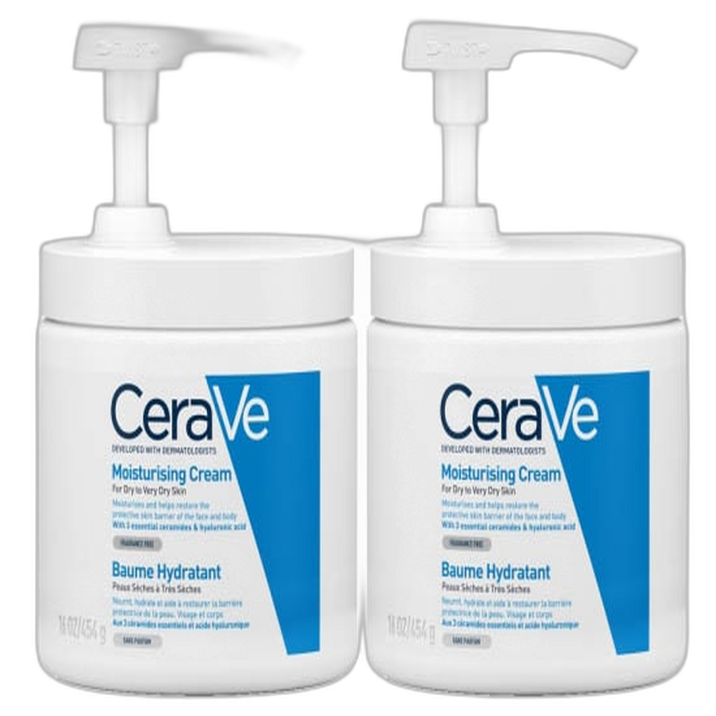 【CeraVe】モイスチャライジングクリーム ポンプ付き 454 mL <15.4 fl oz> 2個セット