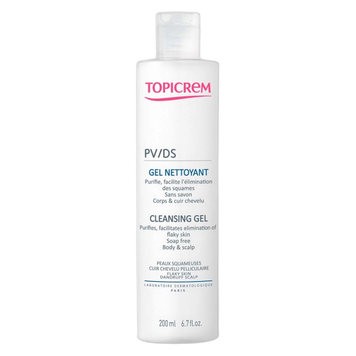 【TOPICREM】PV/DS GEL NETTOYANT 200ml <6.8 fl oz>