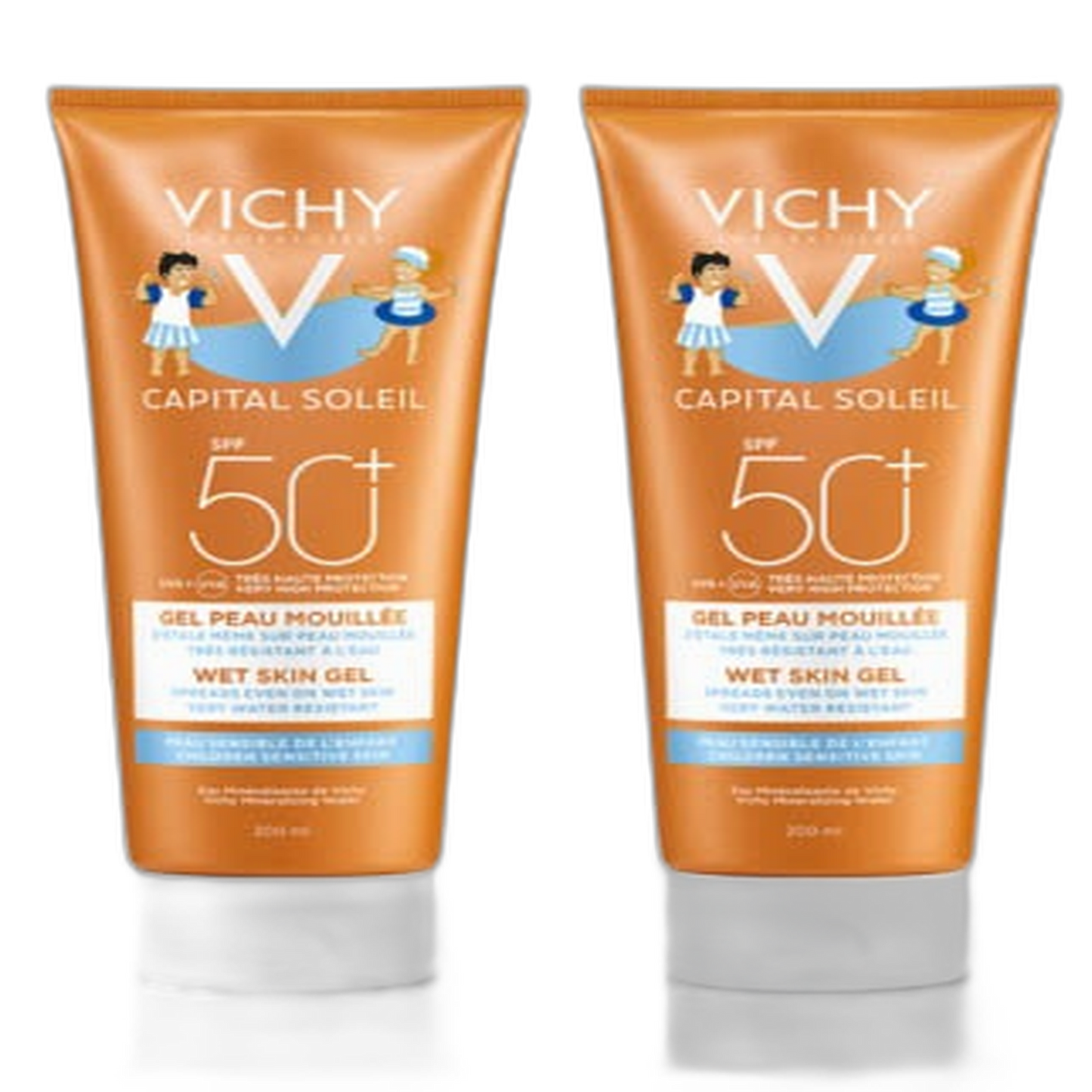 【Vichy】資本陽光濕肌兒童防曬凝膠 SPF50+ 200 mL <6.8 fl oz> 2件組