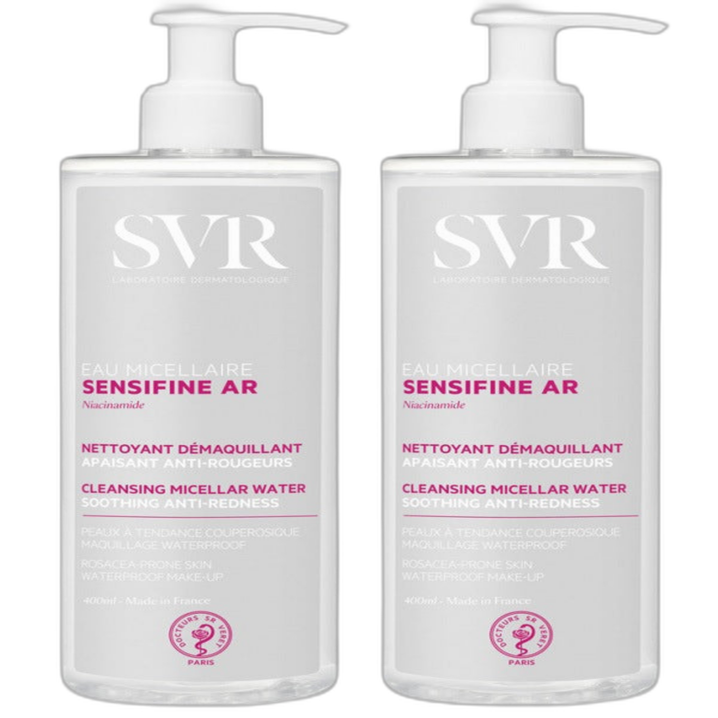 【SVR】Sensifine AR 微米卸妝水 400 mL <13.5 fl oz> 2件組合
