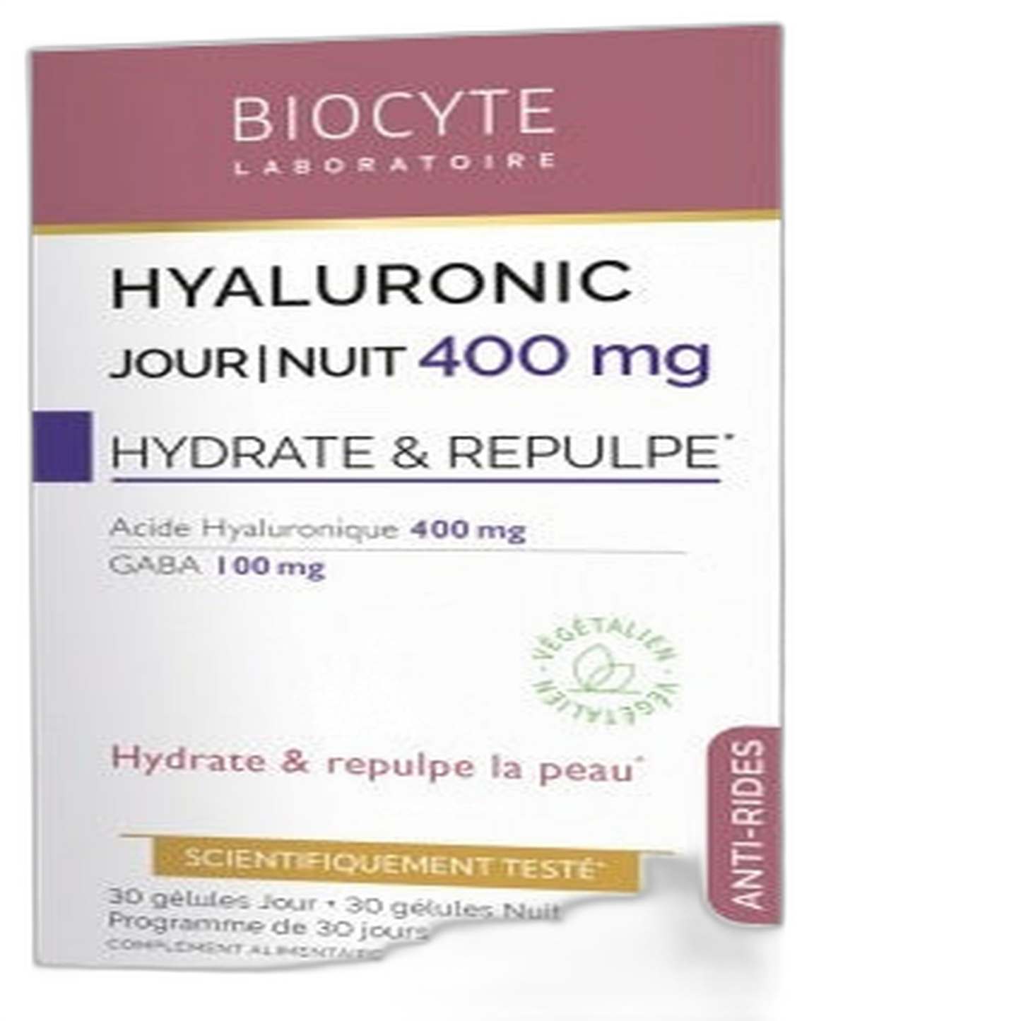 【BIOCYTE】透明质酸日夜抗衰老胶囊 400 mg 24小时 30粒 2件套