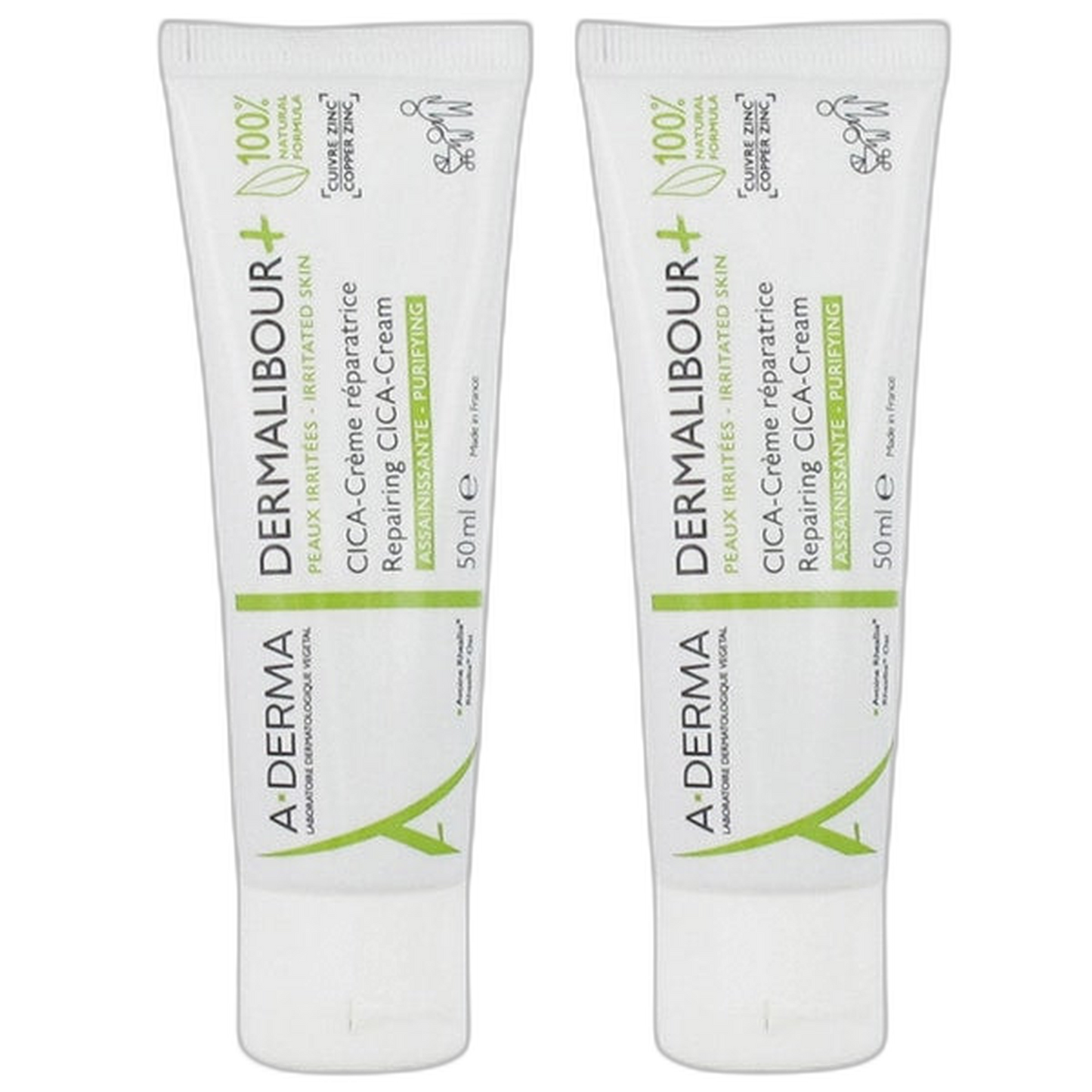 【A-DERMA】Dermalibour+ 修复净化面霜 50 mL <1.7 fl oz> 2件套