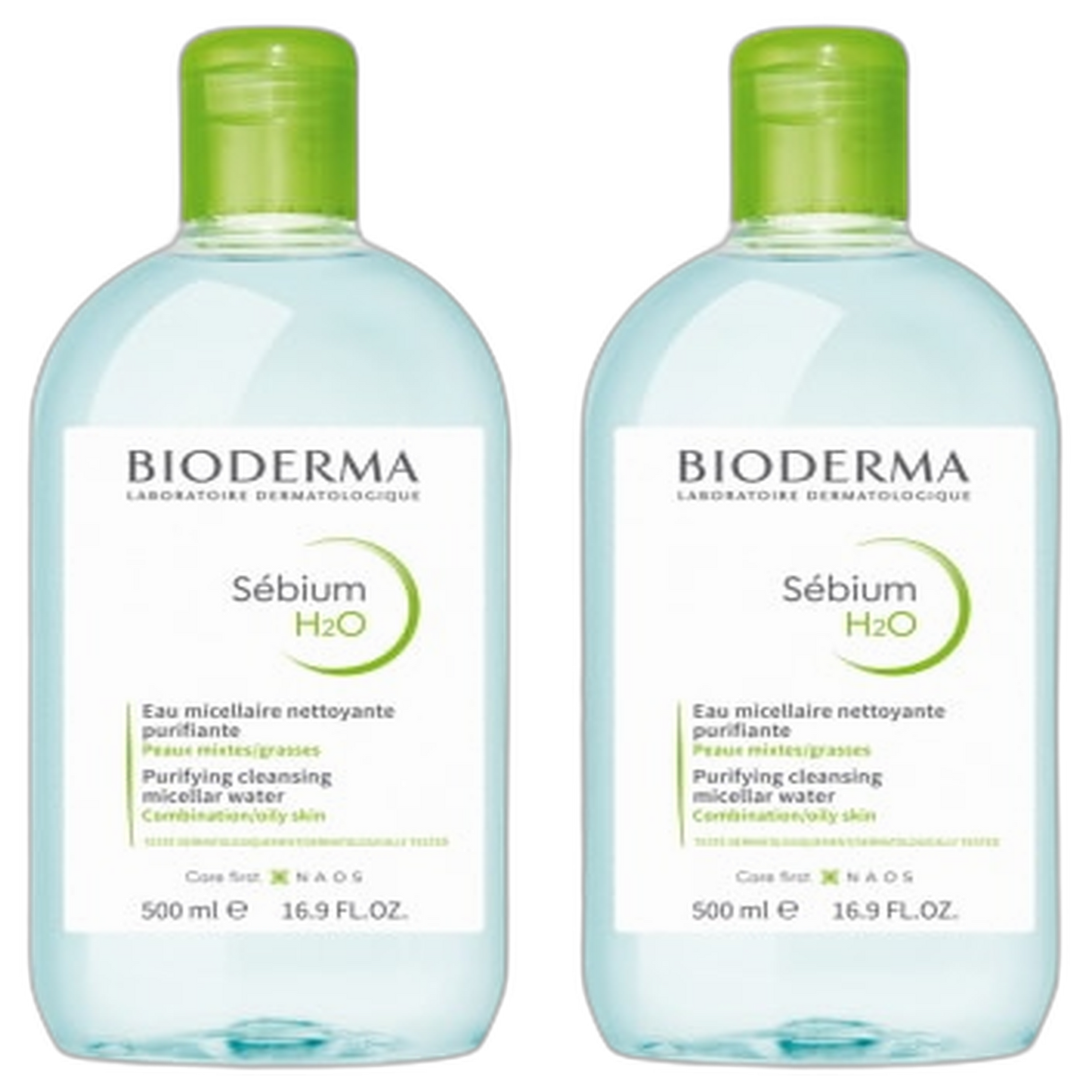 【Bioderma】Sebium H2O 500 mL <16.9 fl oz> 2件套
