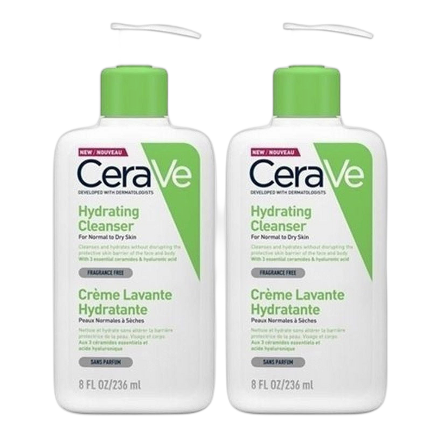 【CeraVe】 HYDRATING CLEANSER 236ml <7.98 fl oz> 2pc