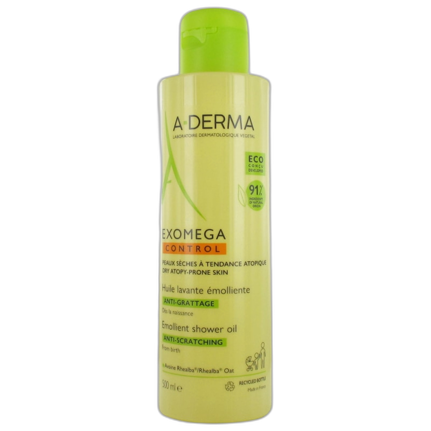 【A-DERMA】エクソメガ コントロール エモリエント クレンジングオイル アンチスクラッチング 500 mL <16.9 fl oz>