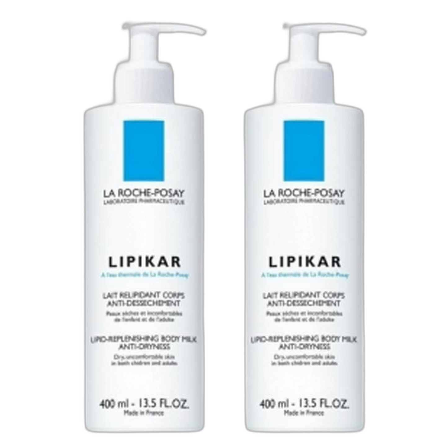 【La Roche-Posay】リピカール レリピダン ボディミルク アンチドライング 400 mL <13.5 fl oz> 2個セット