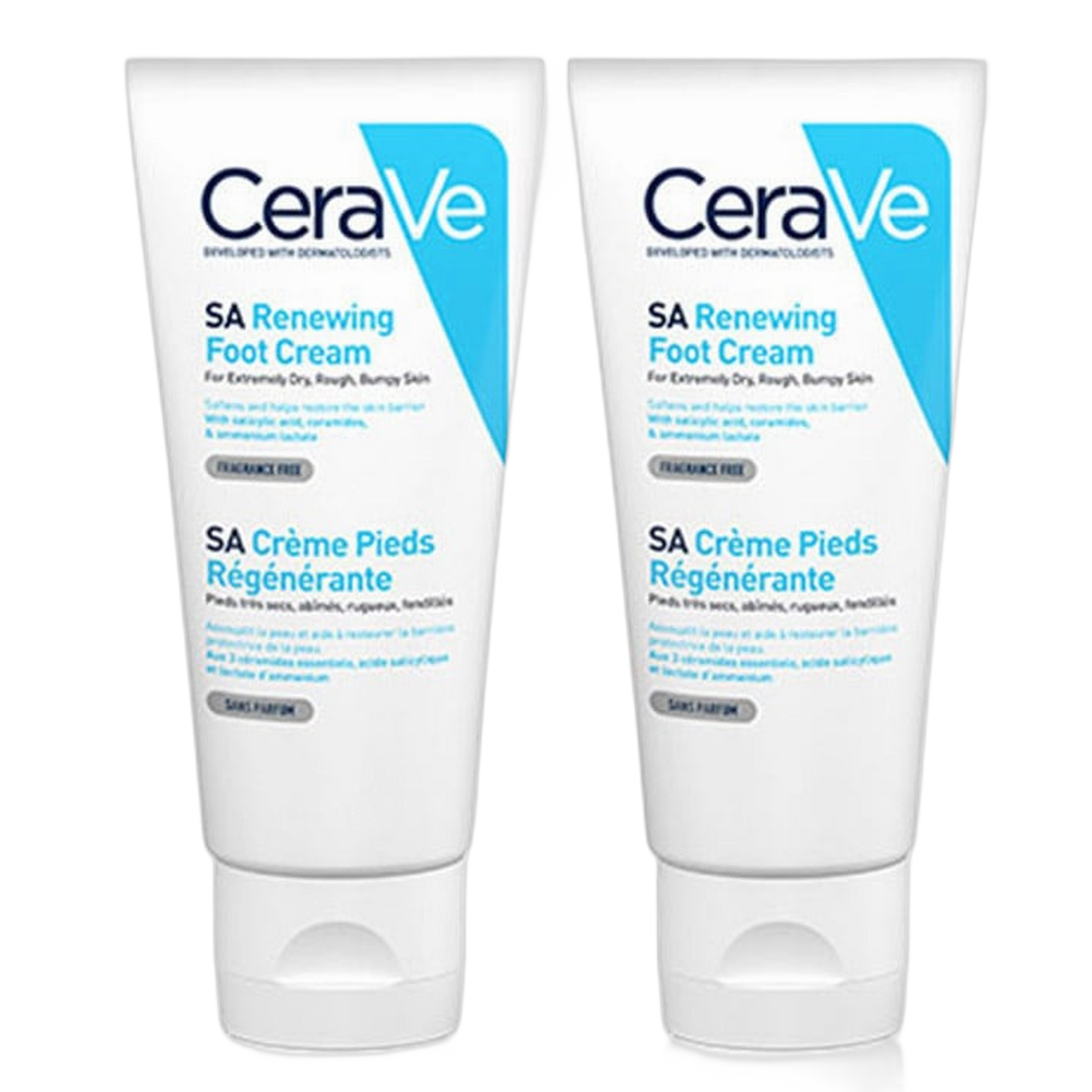 【CeraVe】RENEWING FOOT CREAM 88ml <2.98 fl oz> 2pc