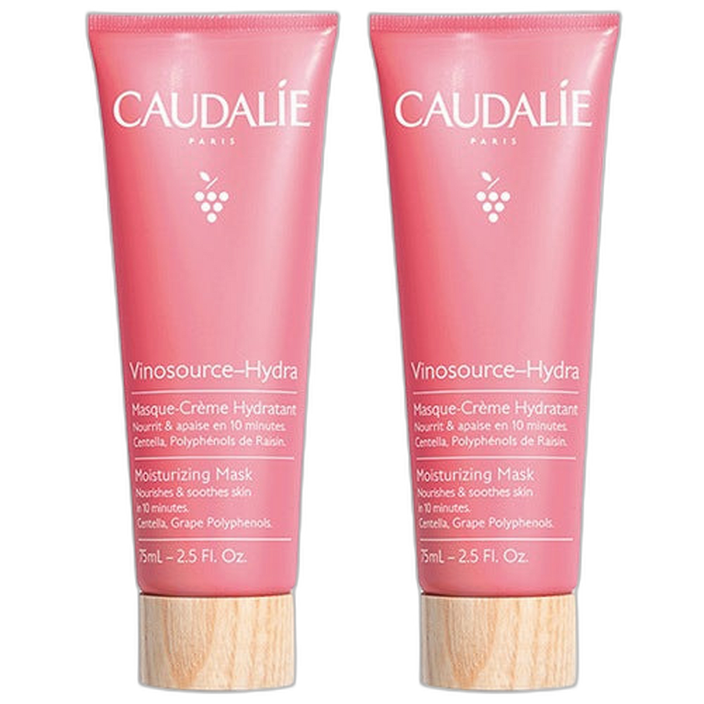 【Caudalie】Vinosource-Hydra 保濕面膜 75 mL <2.5 fl oz> 2件組