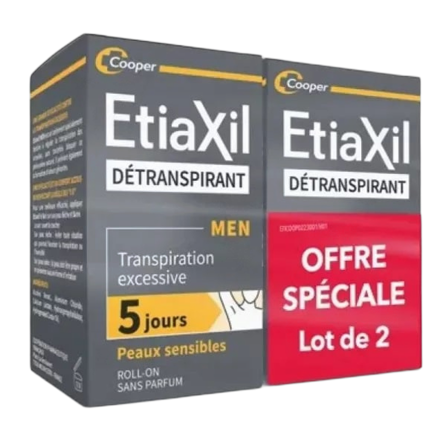 【Etiaxil】DETRANSPIRANT MEN SENSITIVE SKIN ROLL‑ON 15ml <0.5 fl oz> 2pc
