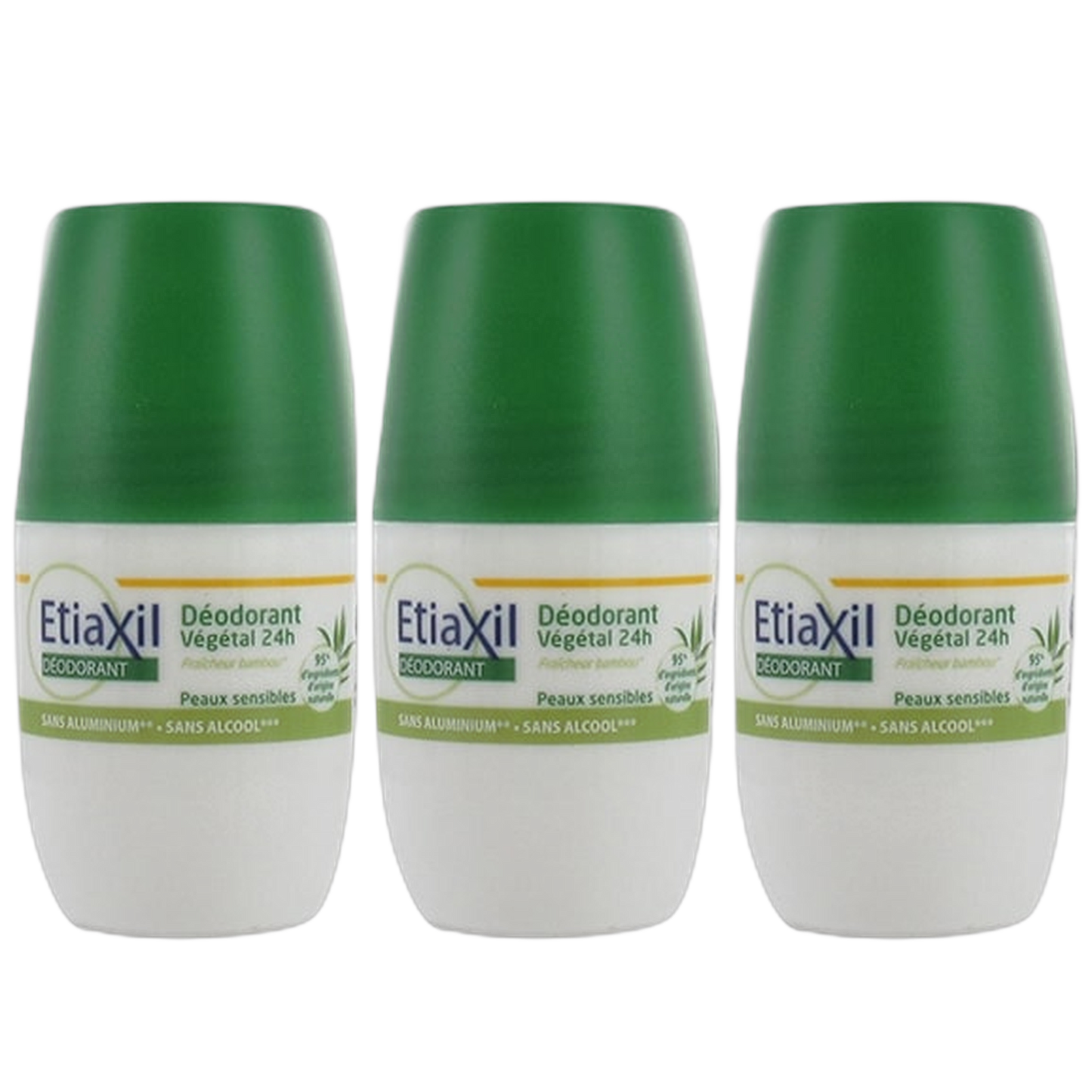 【Etiaxil】DEODRANT VEGETAL 24H SANS SELS D'ALUMINUM SANS ALCOOL 50ml <1.7 fl oz> 3pc