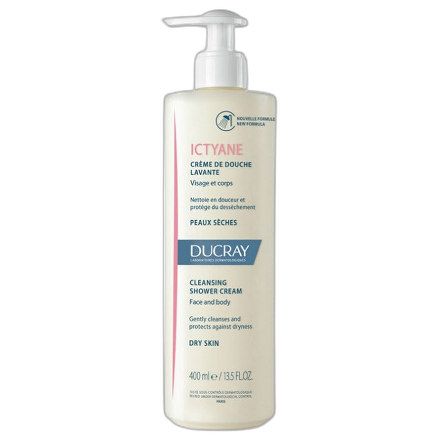 【Ducray】Ictyane滋润沐浴乳(适合干性肌肤) 400 mL <13.5 fl oz>