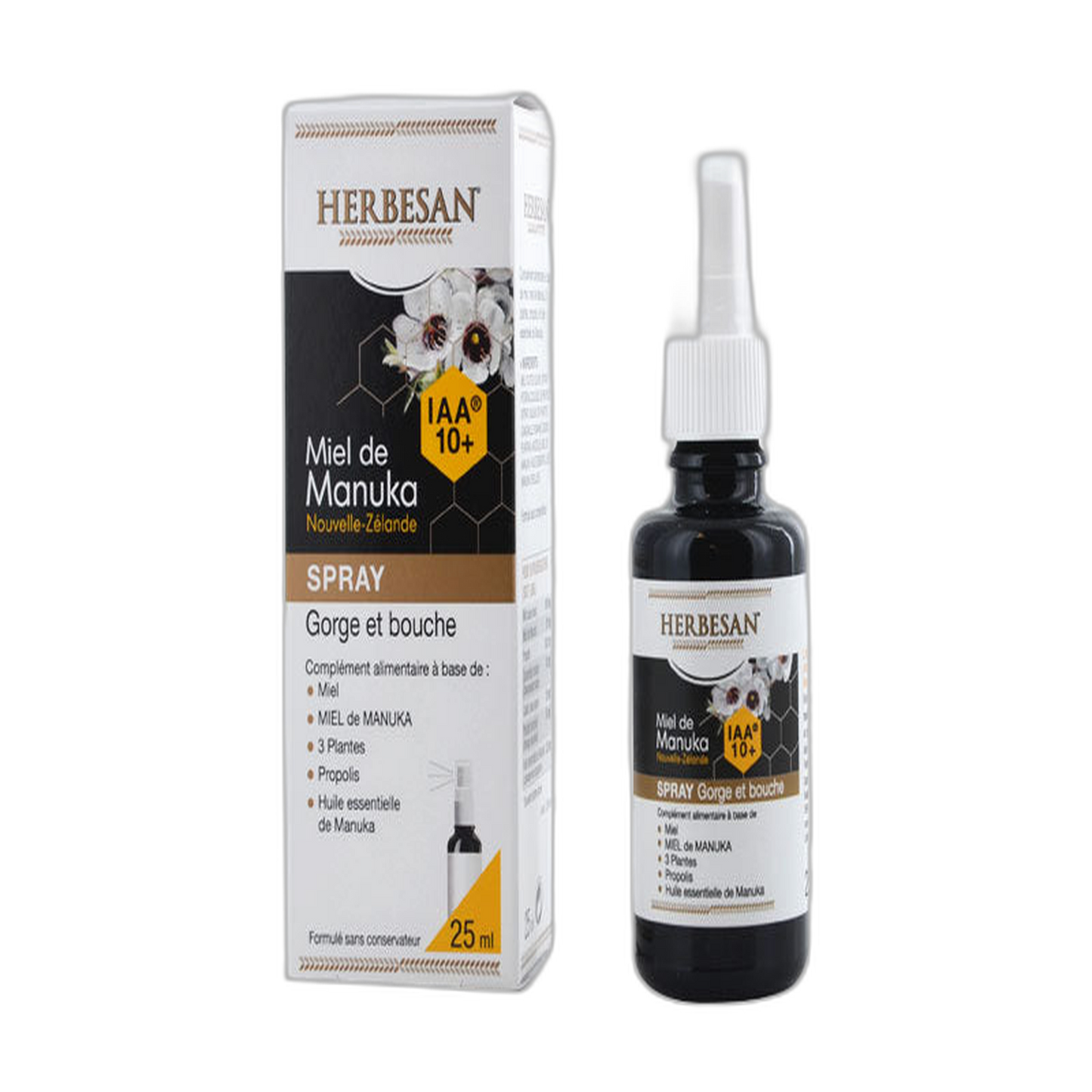 【Herbesan】麦卢卡蜂蜜喉咙及口腔喷雾 IAA 10+