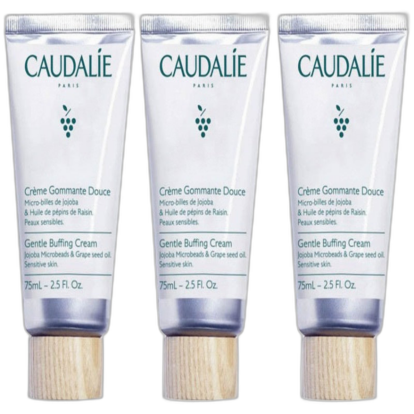 【Caudalie】Vinoclean柔和去角质霜 75 mL <2.5 fl oz> 3件套