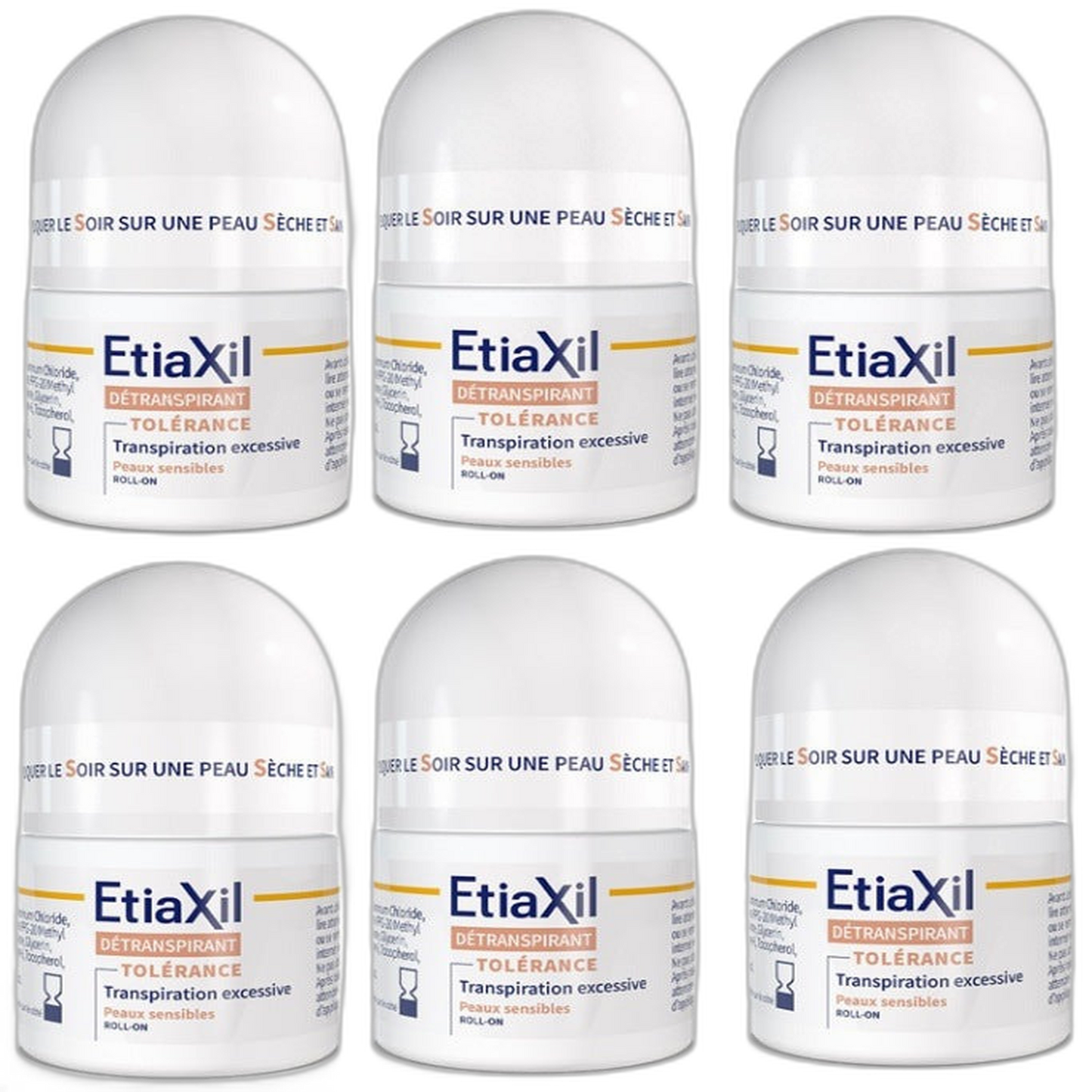 【Etiaxil】舒適+ 敏感肌膚抗汗劑療程 15 mL <0.5 fl oz> 6件套