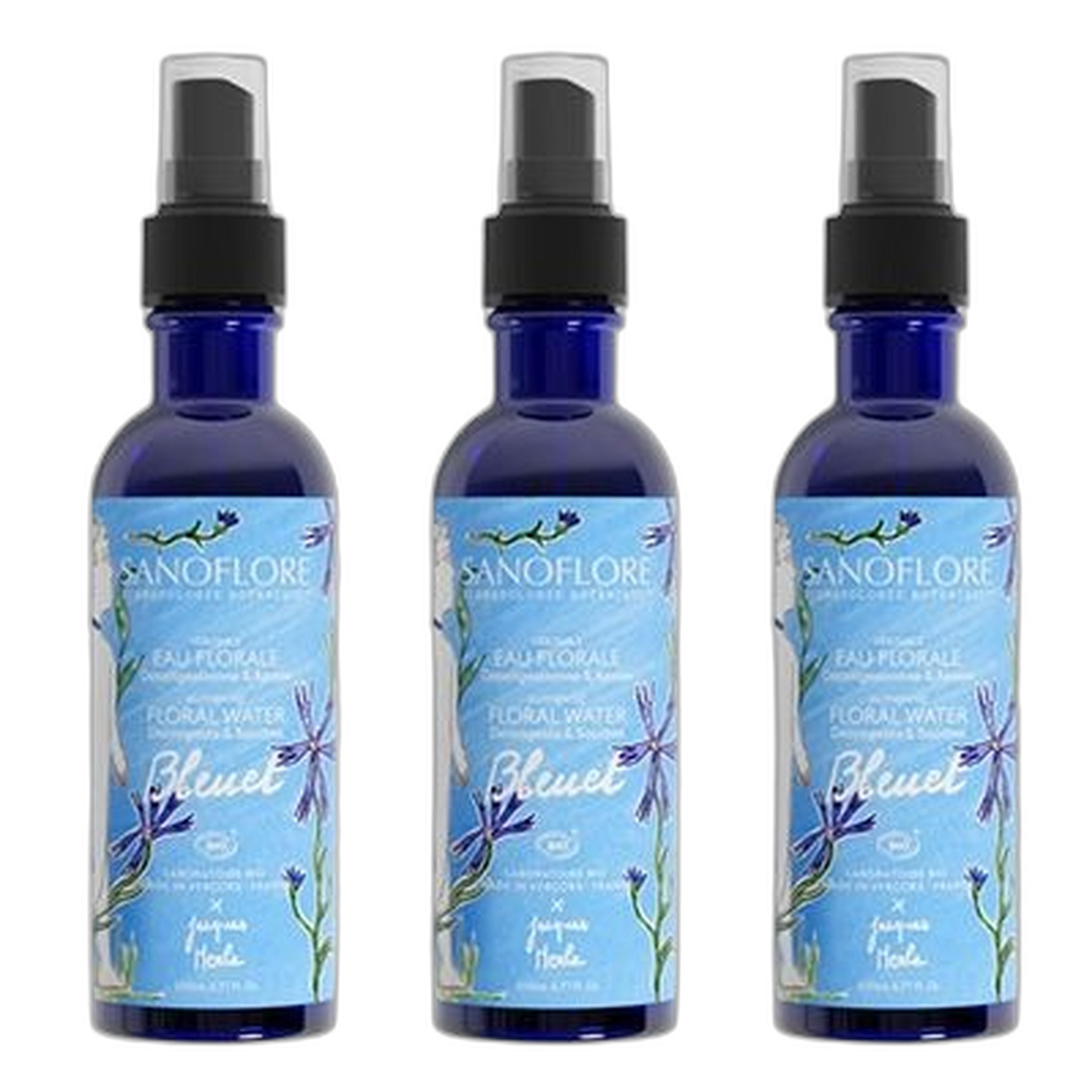 【Sanoflore】有机花水矢车菊 200 mL <6.8 fl oz> 3件套装