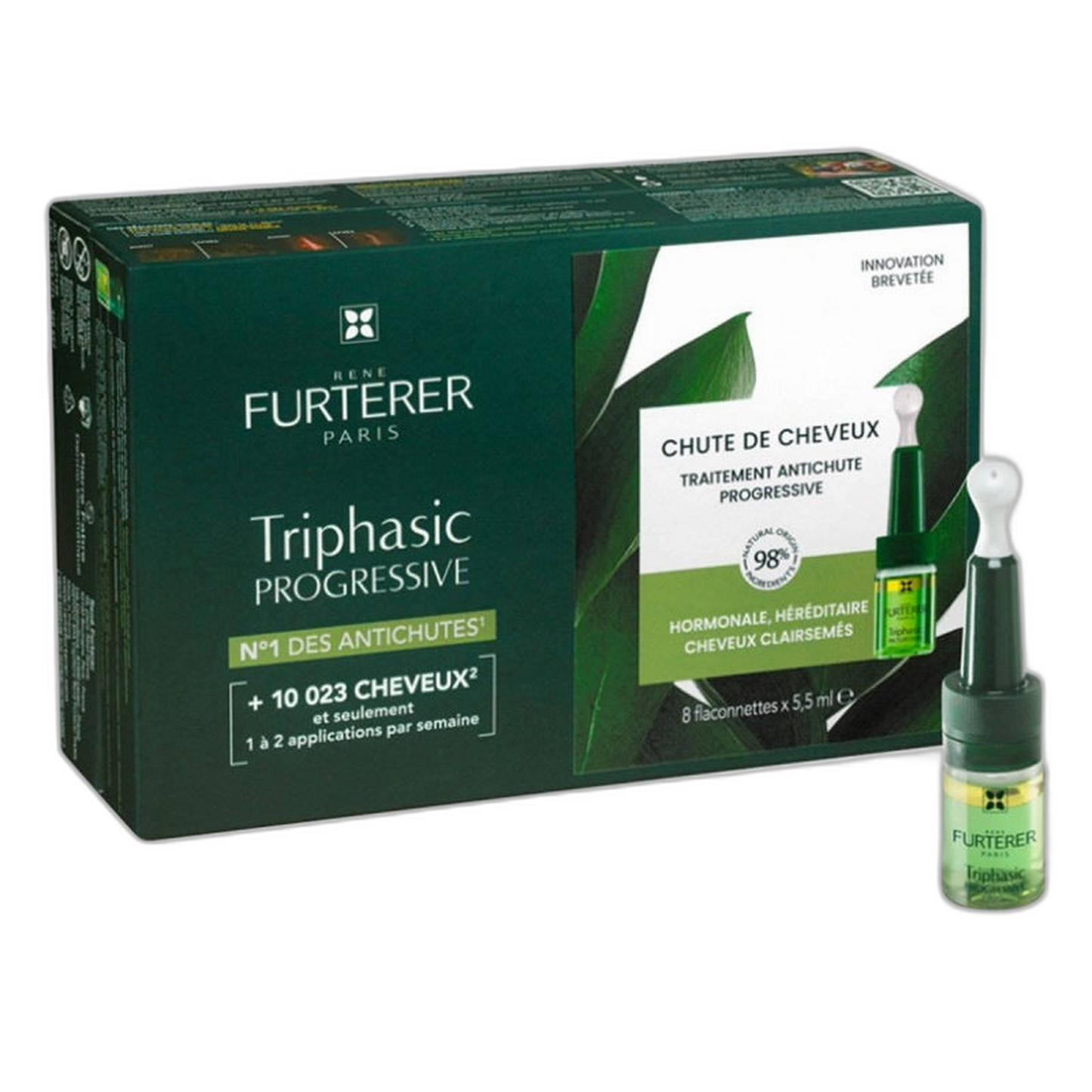 【René Furterer】三相渐进式防脱发仪式 8支 x 5.5 mL <0.2 fl oz>