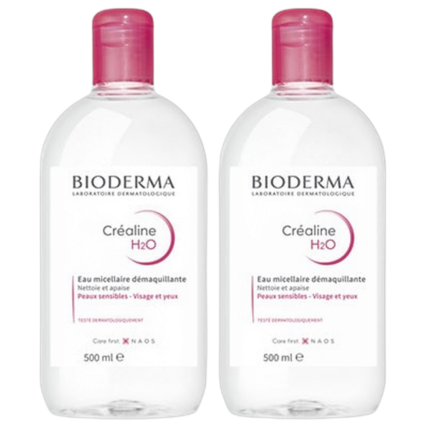 【BIODERMA】 CREALINE H2O 500ml <16.9 fl oz> 2pc set