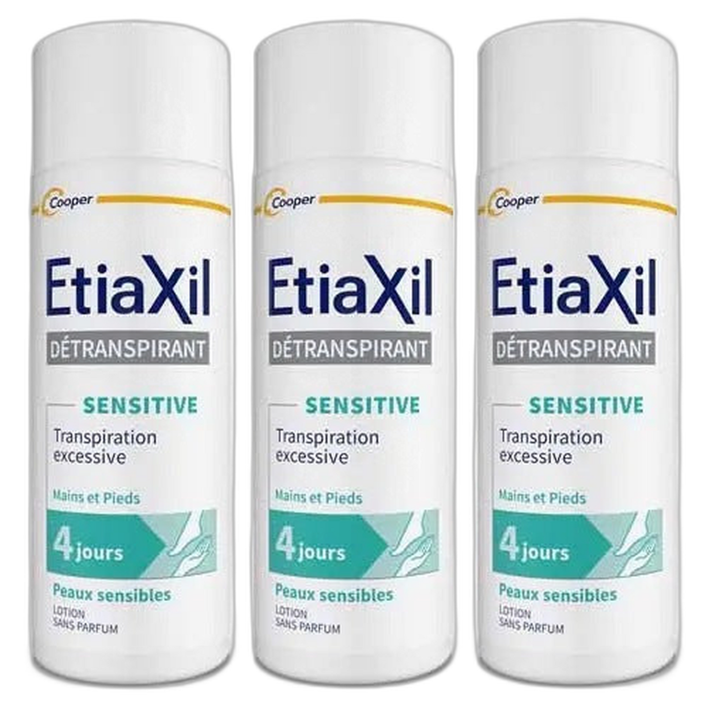 【Etiaxil】敏感肌用制汗治療ローション(手足用) 100 mL <3.4 fl oz> 3個セット