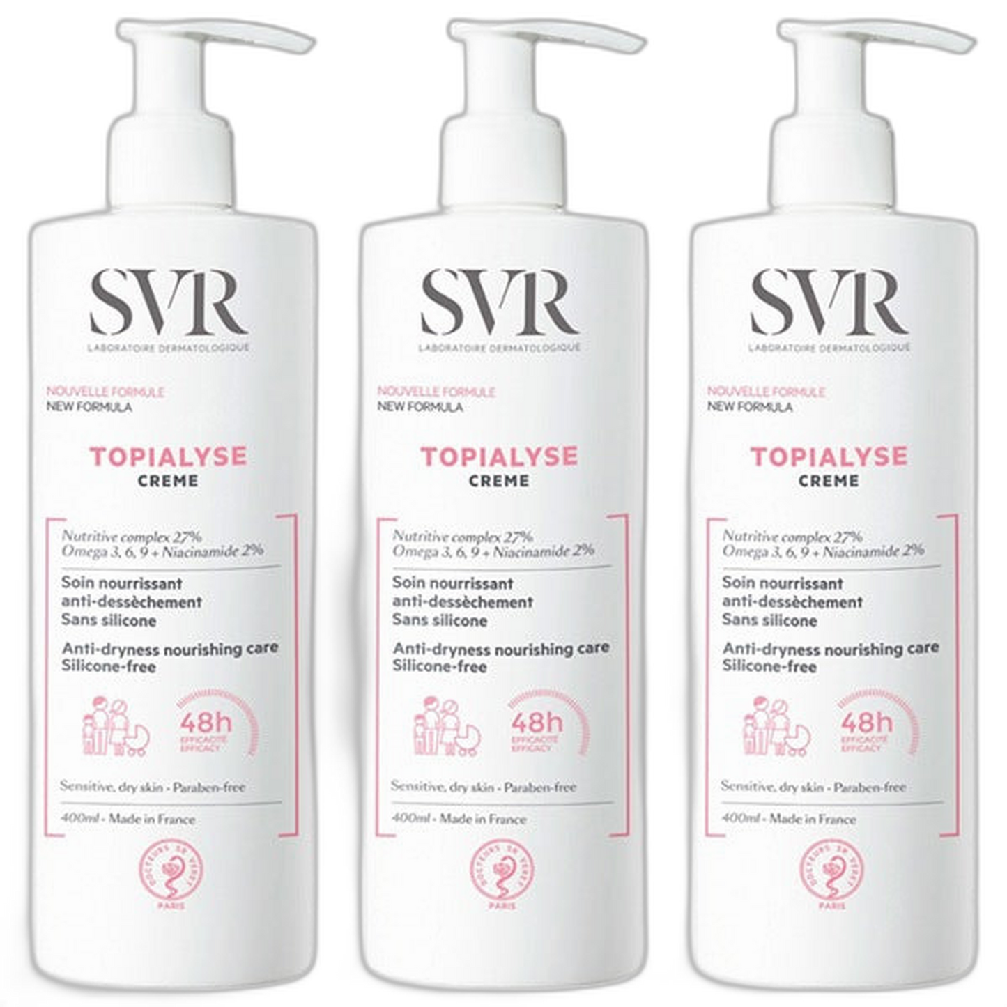 【SVR】Topialyse 面霜 400 mL <13.5 fl oz> 3件套装