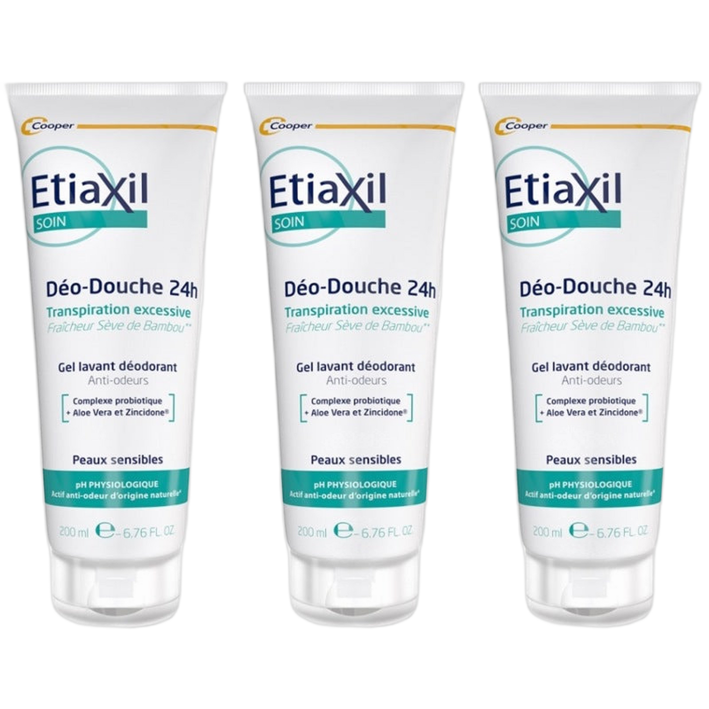 【Etiaxil】SOIN DEO-DOUCHE 24H 200ml <6.8 fl oz> 3pc