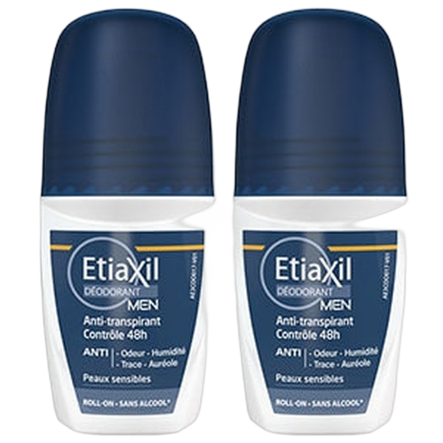【Etiaxil】DEODRANT MEN ANTI-TRANSPIRANT ROLL-ON 48H SANS ALCHOOL 50ml <1.7 fl oz> 2pc