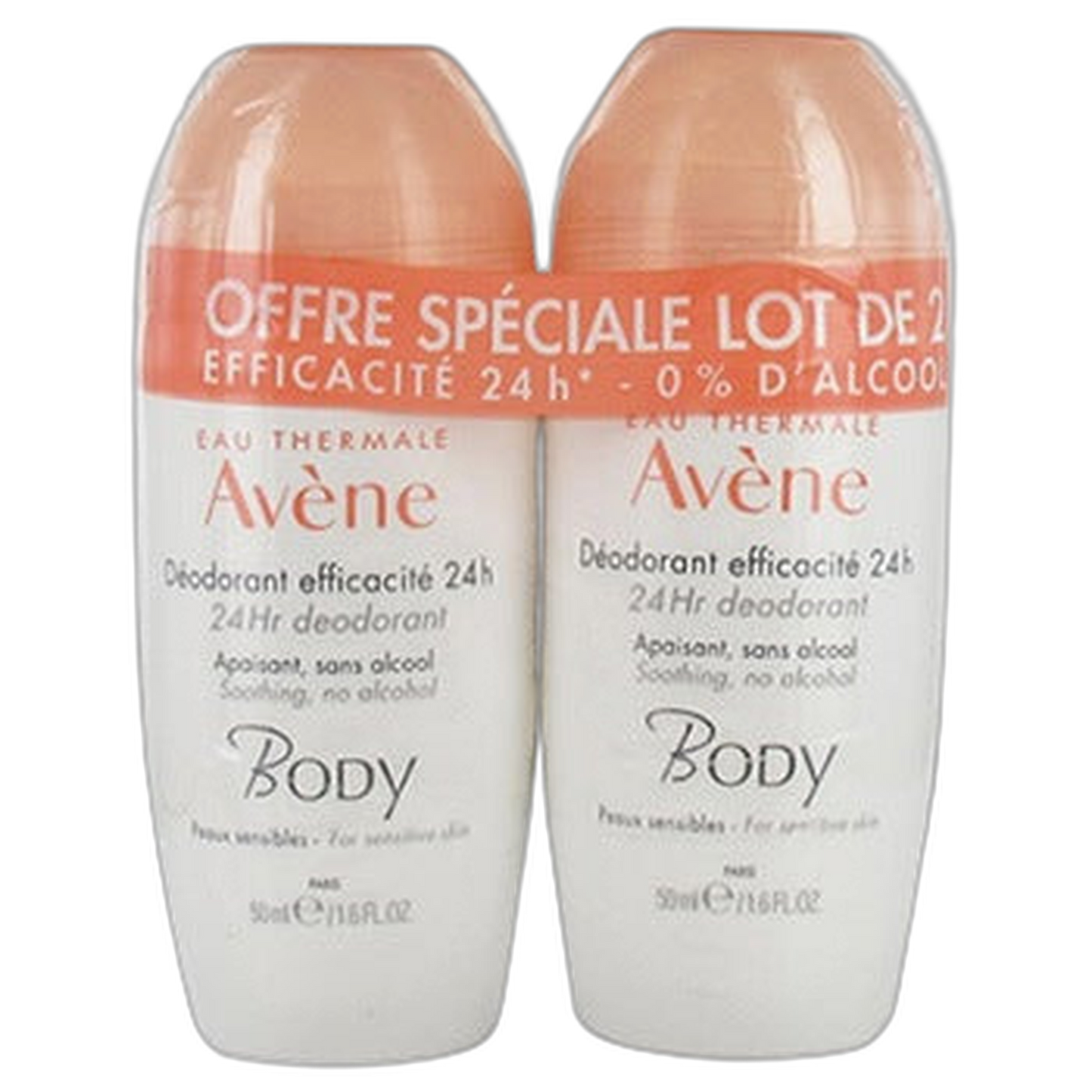 【Avène】24小时有效身体除臭剂 双包装 50 mL <1.7 fl oz> 2件套