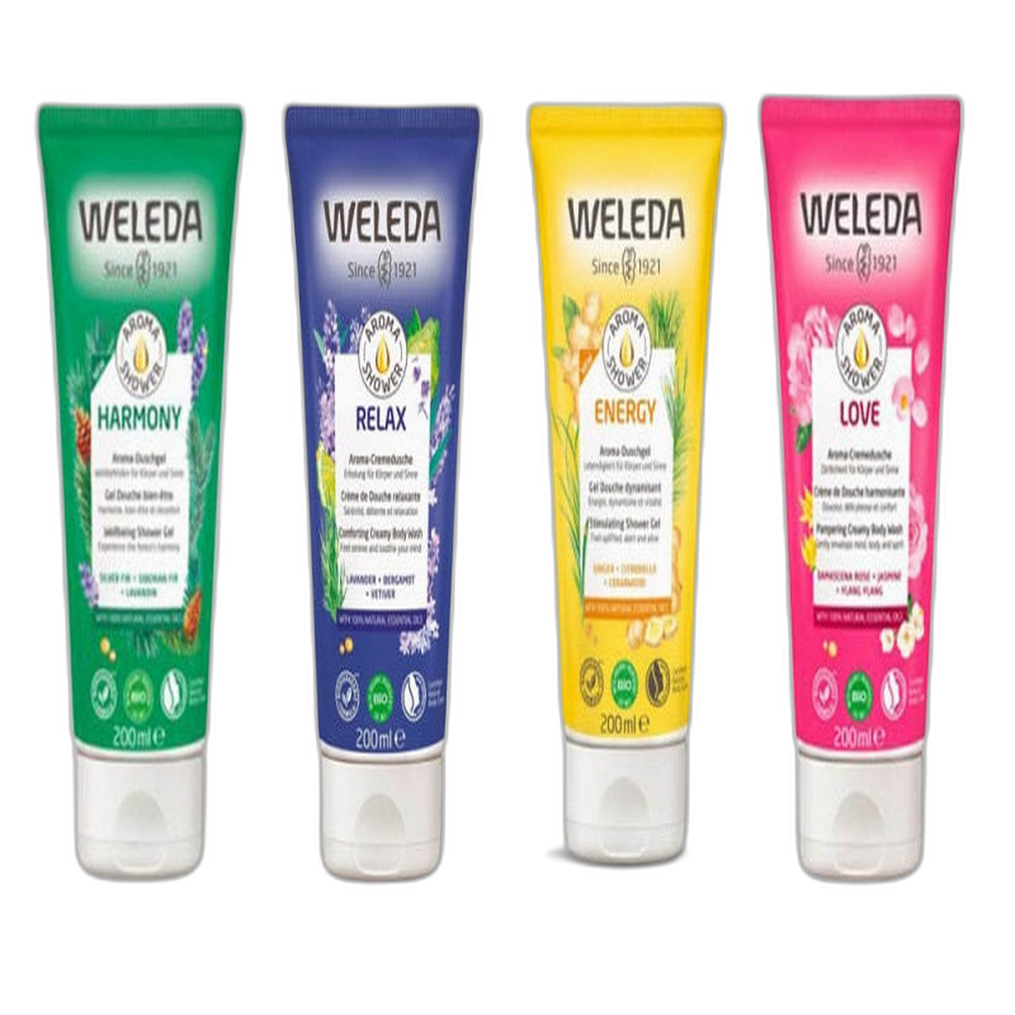 【Weleda】Aroma Shower Gel Set 200 mL <6.8 fl oz> 4pc Set