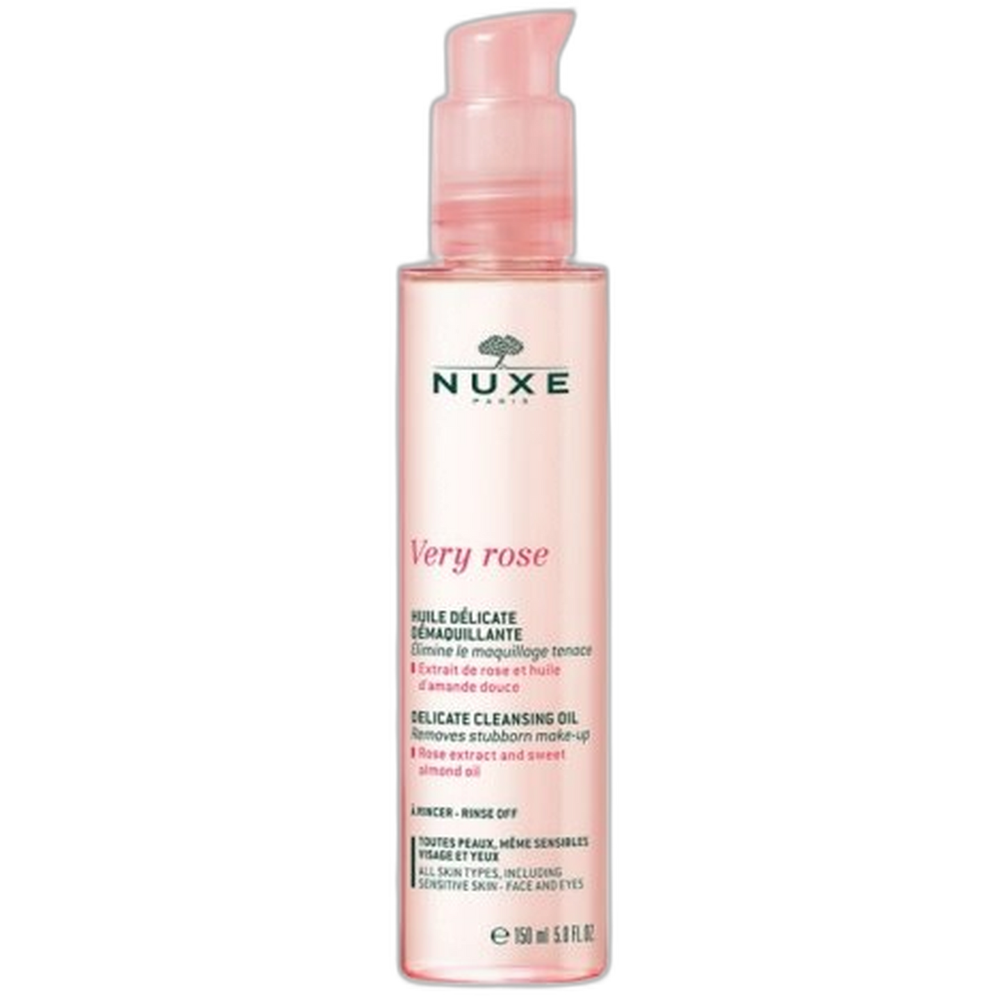 【NUXE】非常玫瑰細緻潔面油 150 mL <5.1 fl oz>