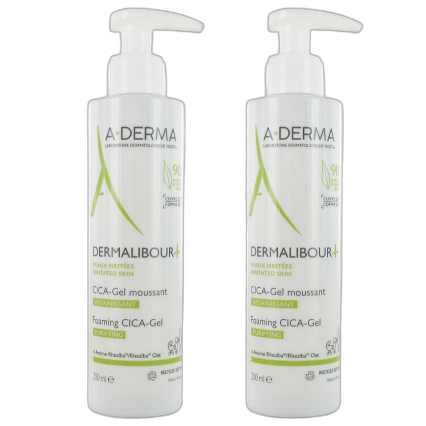 【A-DERMA】Dermalibour+ 修復泡沫潔膚凝膠 200 mL <6.8 fl oz> 2件組