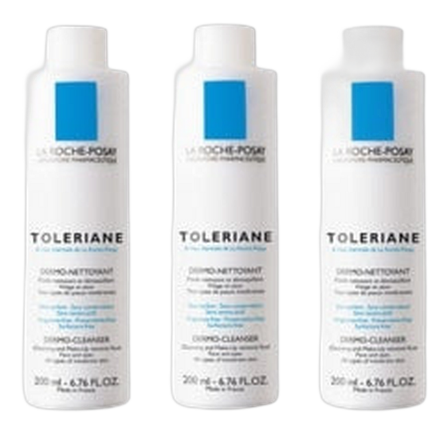 【LA ROCHE POSAY】TOLERIANE DERMO-NETTOYANT 200ml <6.76 fl oz> 3pc set