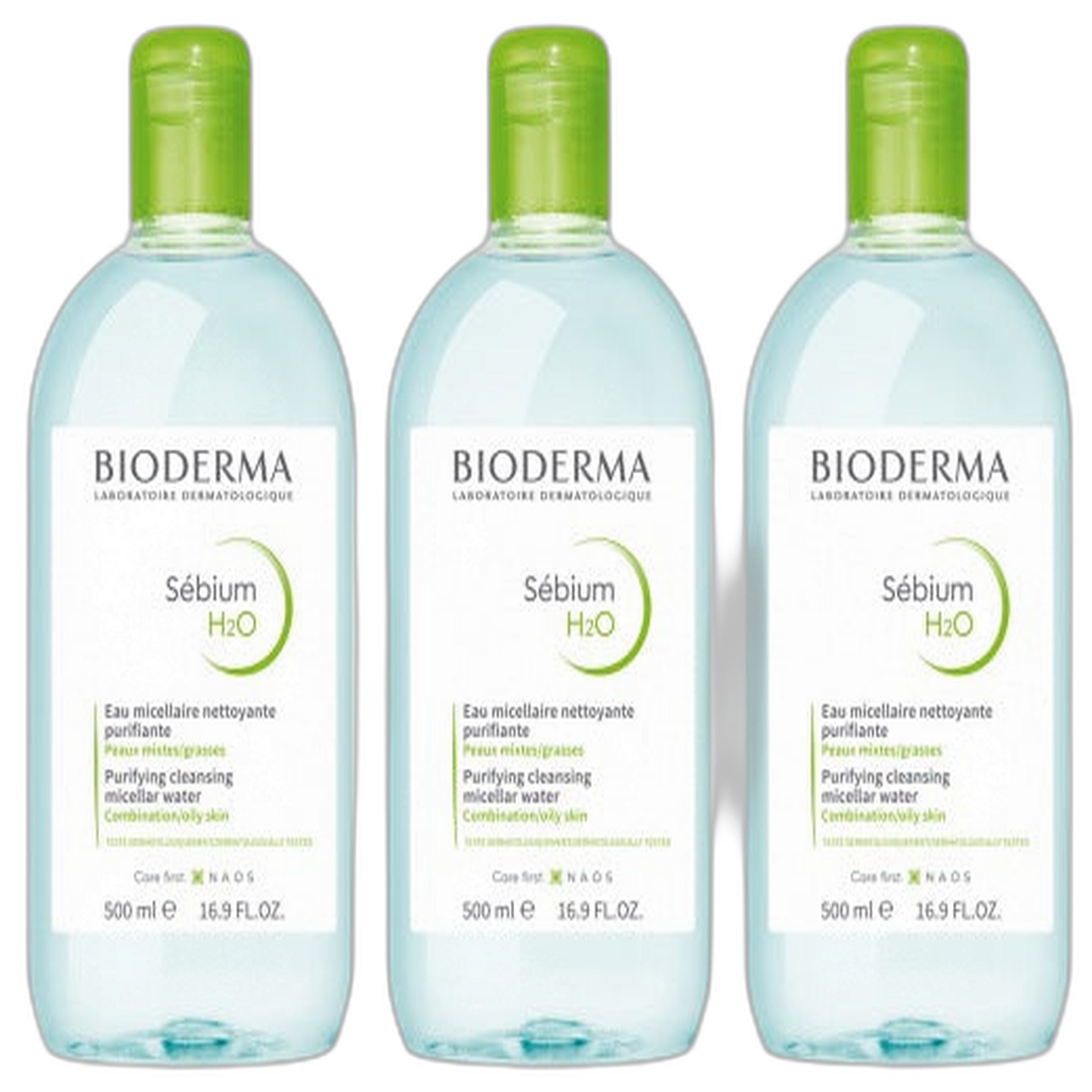 【Bioderma】Sébium H2O 500 mL <16.9 fl oz> 3件套